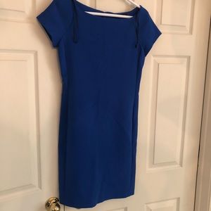 NWOT ZARA DRESS, medium, short sleeve, blue